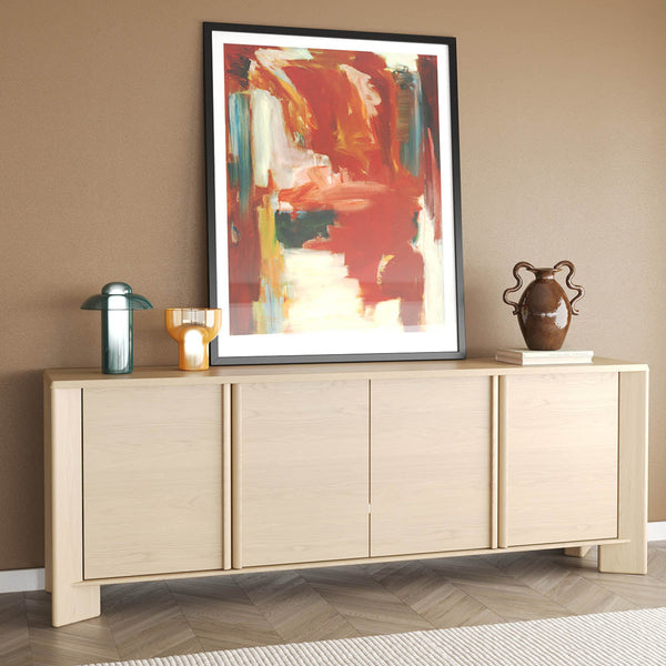 Penny : Buffet Cabinet 2.2m Crema Oak Timber