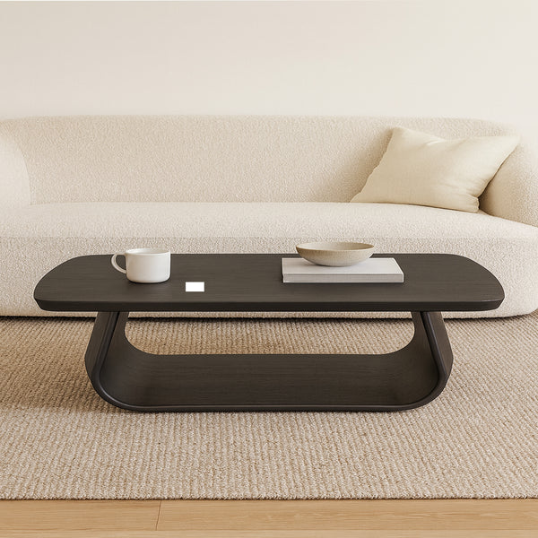 Lambert : Rectangle Coffee Table Black Oak