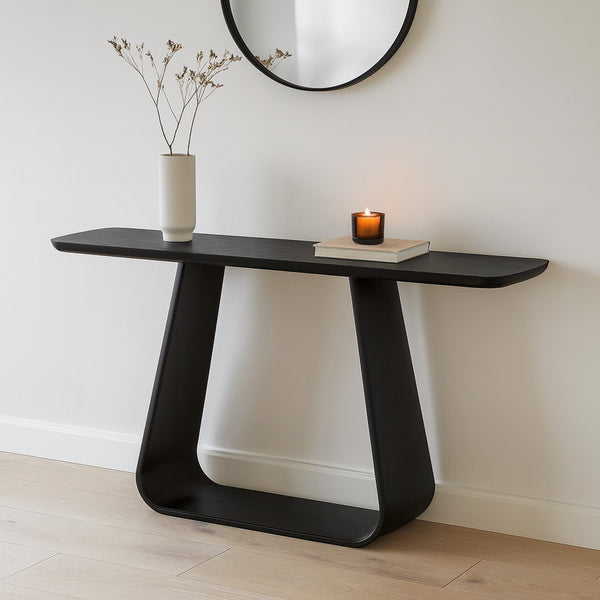 Lambert : Console Table Black Oak