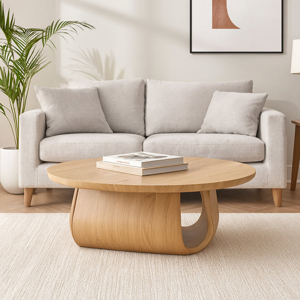 Lambert : Round Coffee Table Natural Oak