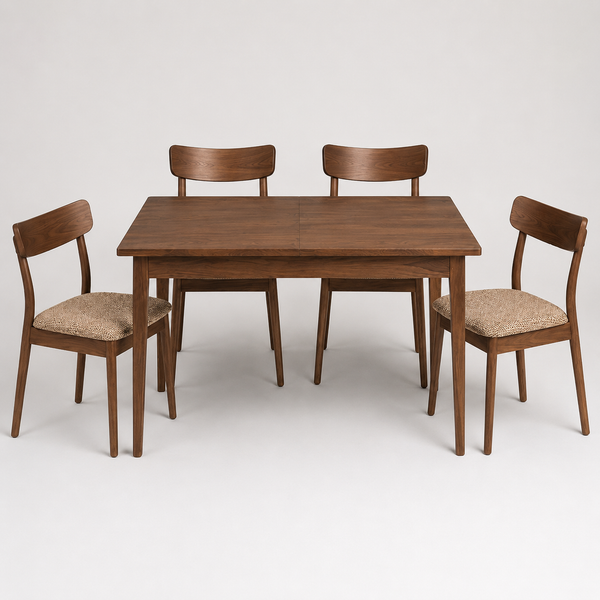 Lewis : Extension Table - Vue Chair Light Walnut