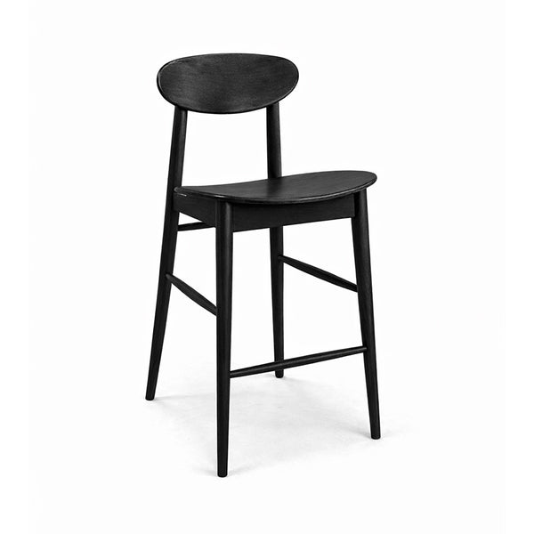 Abigale : Bar Stool in Black American Oak