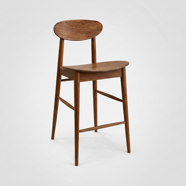 Abigale : Bar Stool in Solid Blackwood