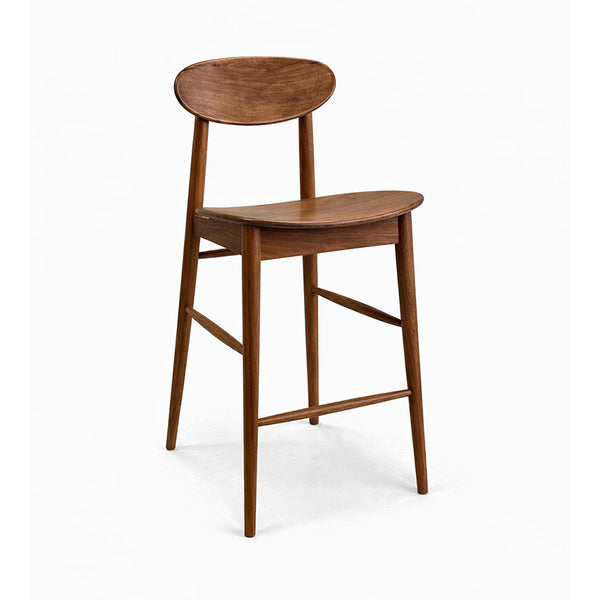 Abigale : Bar Stool in Solid Blackwood