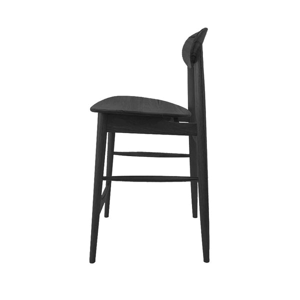 Abigale : Bar Stool in Black American Oak