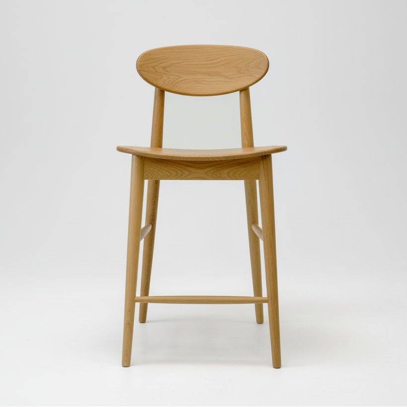 Abigale : Bar Stool in American Oak