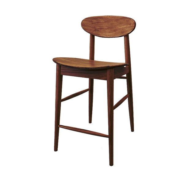 Abigale : Bar Stool in Solid Blackwood