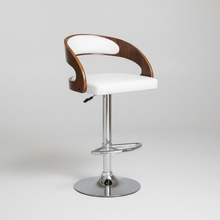 Mars : Bar Stool White