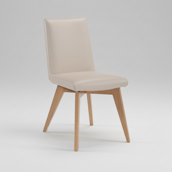 Marsden : Dining Chair Light Mocha Leather