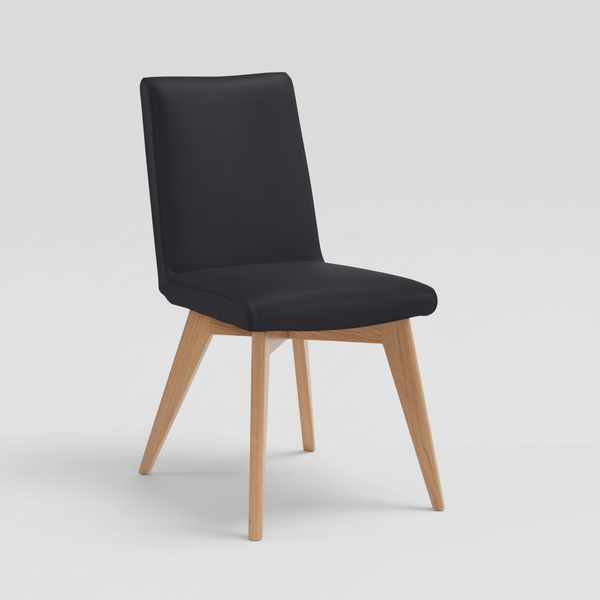 Marsden : Dining Chair Black Leather