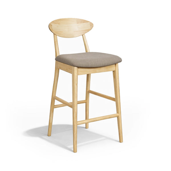 Moon : Bar Stool Natural Wood