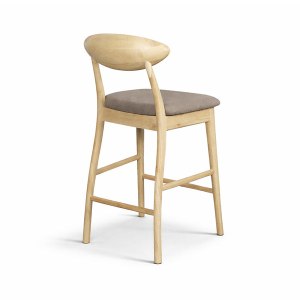 Moon : Bar Stool Natural Wood