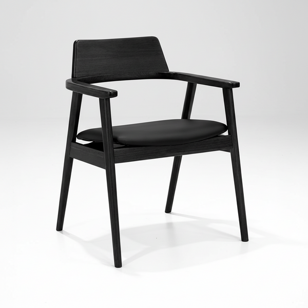 Muri : Dining Chair in Satin Black