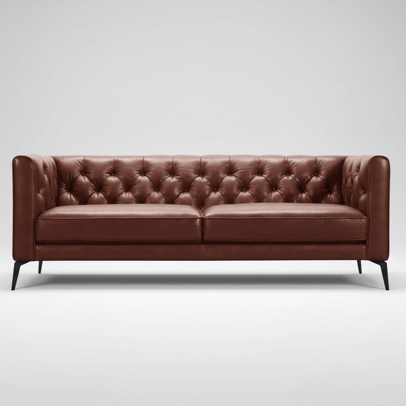 Oxford : Chesterfield Leather Sofa