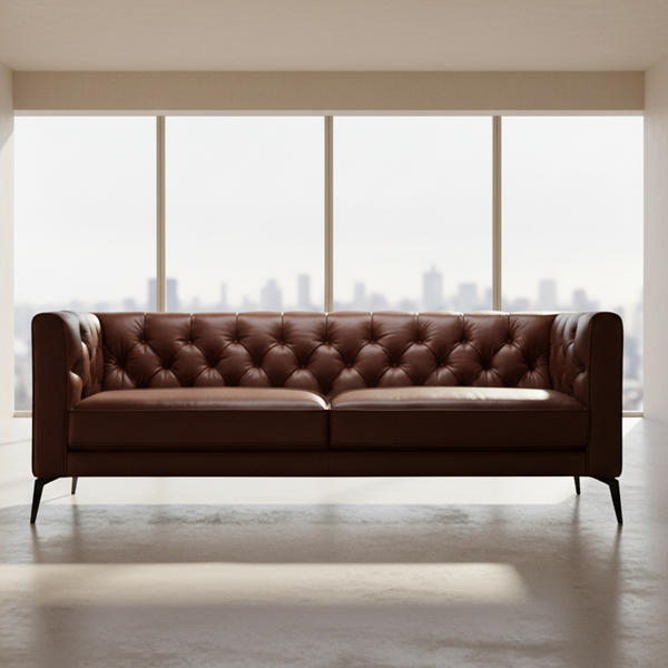 Oxford : Chesterfield Leather Sofa