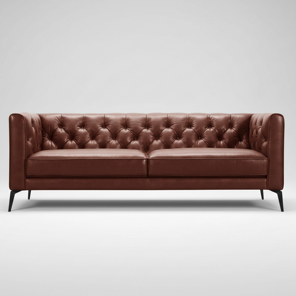 Oxford : Chesterfield Leather Sofa