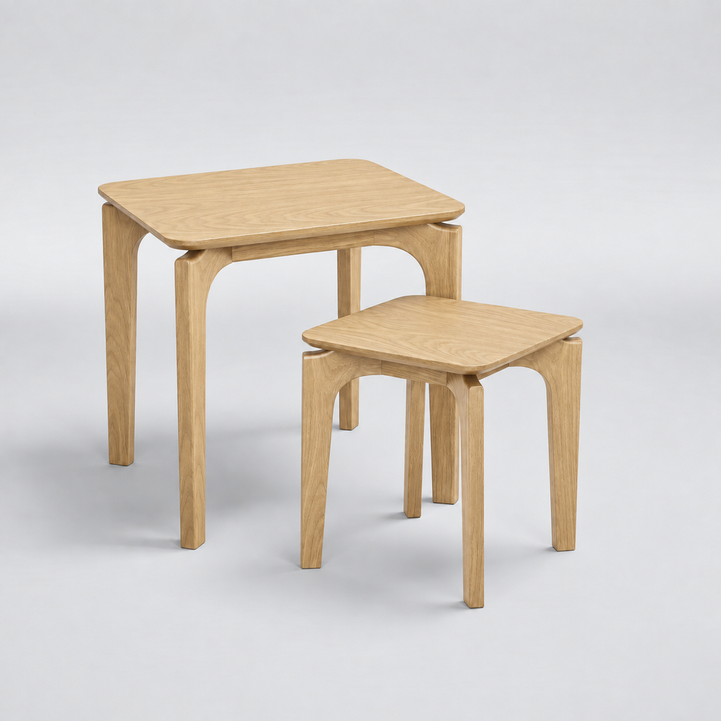 Nordic : Nest of 2 Coffee Tables | Natural