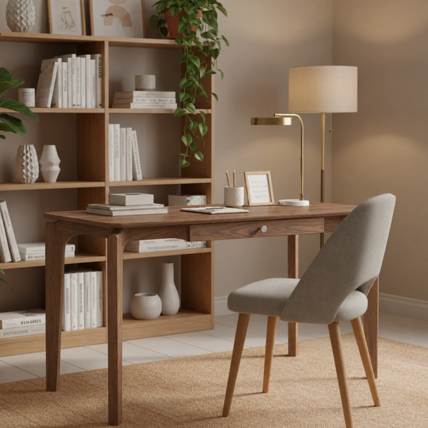 Nordic : Desk | Light Walnut