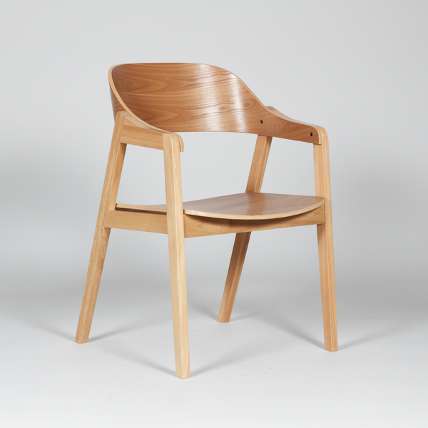 Norway : Dining Chair Solid Seat Natural