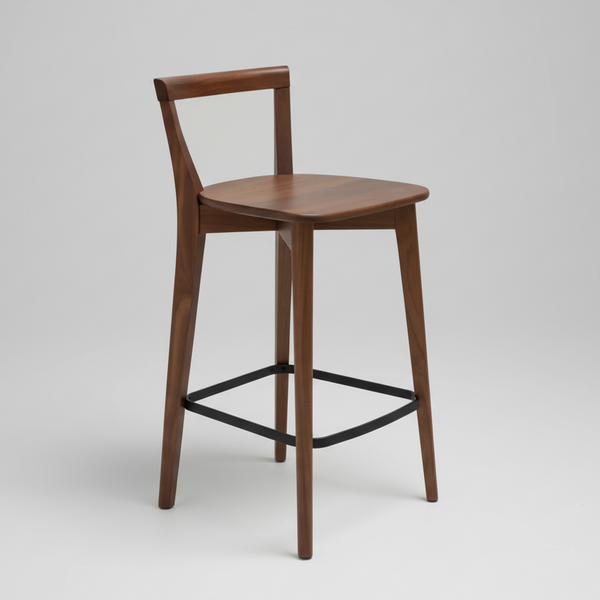 Oslo : Bar Stool Blackwood Timber Seat