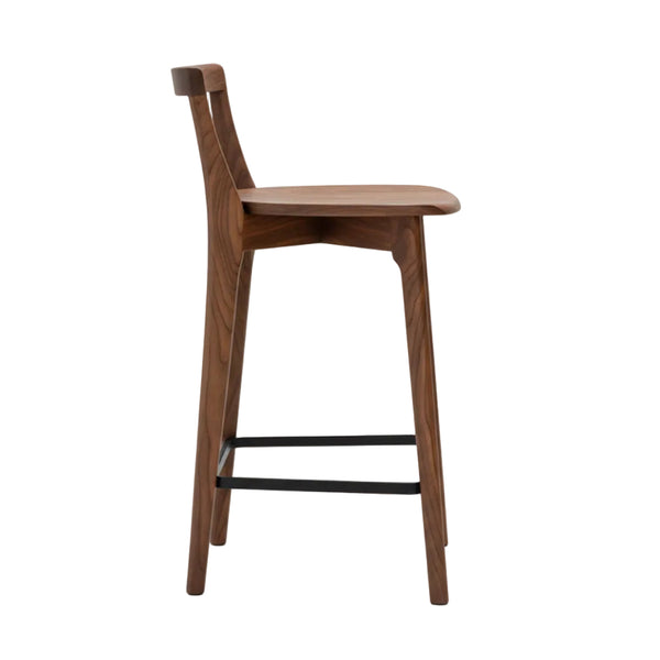 Oslo : Bar Stool Blackwood Timber Seat