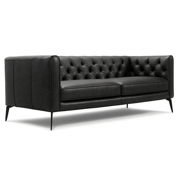 Oxford : Chesterfield Leather Sofa