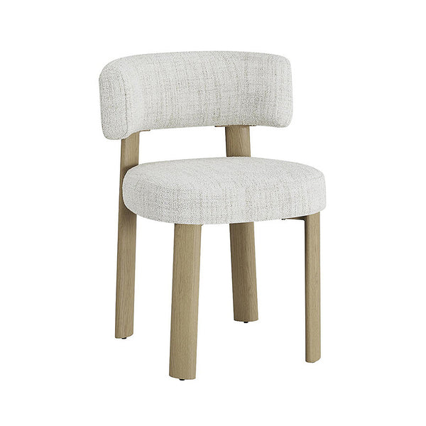 Palermo: Dining Chair Natural Mist Grey Fabric