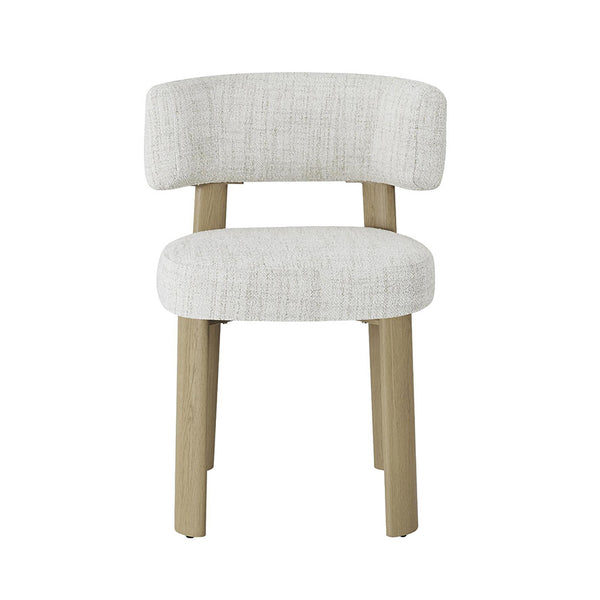 Palermo: Dining Chair Natural Mist Grey Fabric