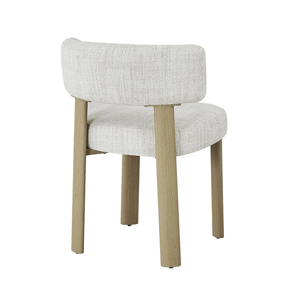 Palermo: Dining Chair Natural Mist Grey Fabric