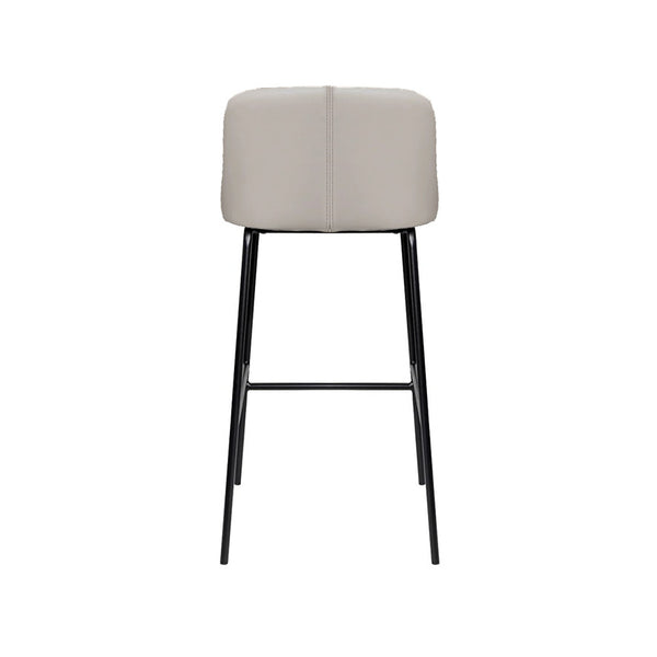Peak : Bar Stool Pewter Leather