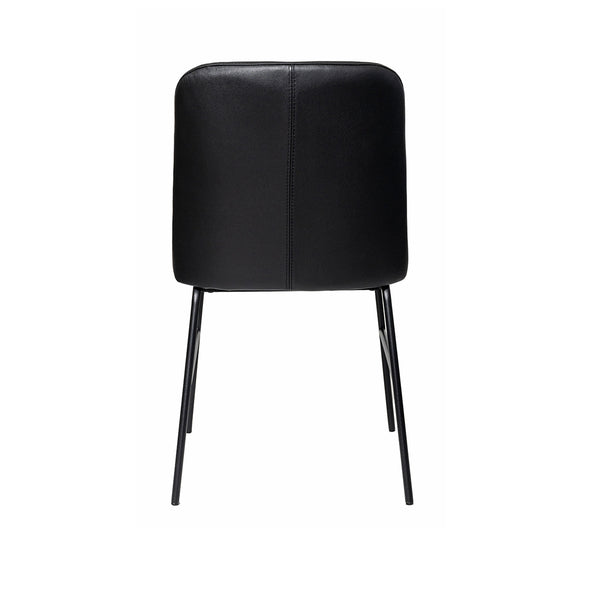 Peak : Dining Chair Black Leather