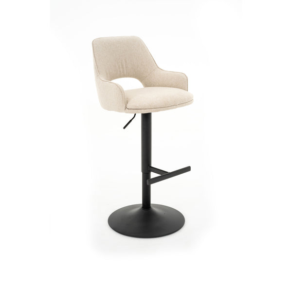 Petra : Bar Stool Beige Fabric