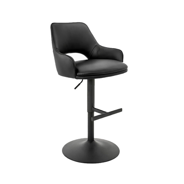 Petra : Bar Stool Black Pu