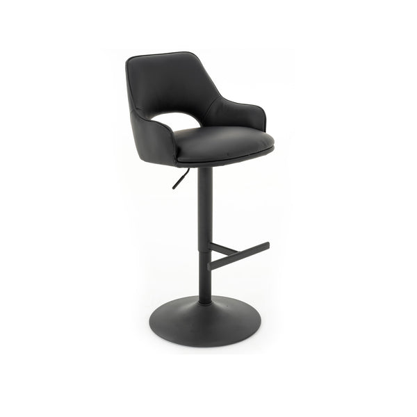 Petra : Bar Stool Black Pu