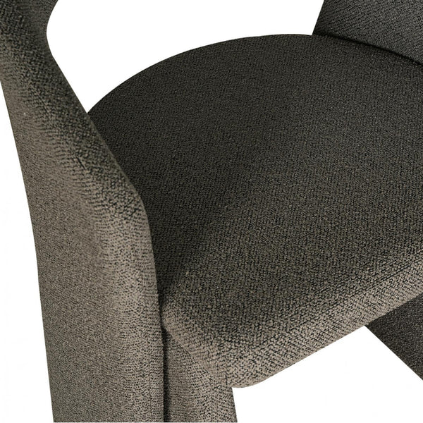 Pisa Dining Chair in Shiitake Tweed Fabric Zoom