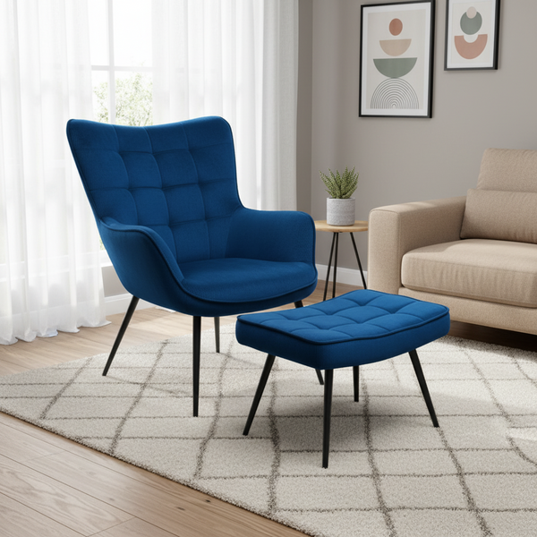 Regal : Accent Chair & Ottoman