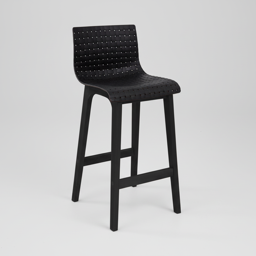 Rhone : Bar Stool Black Frame / Black Seat