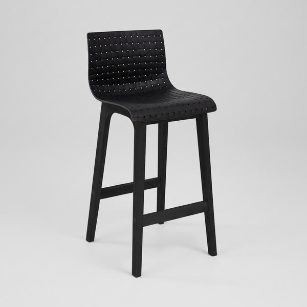 Rhone : Bar Stool Black Frame / Black Seat