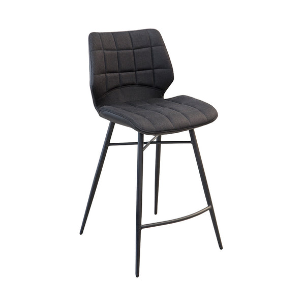 Ridge : Bar Stool Black Fabric