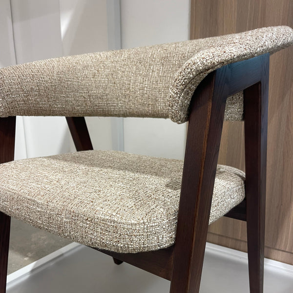 Rovano : Dining Chair Dark Walnut Autumn Fabric