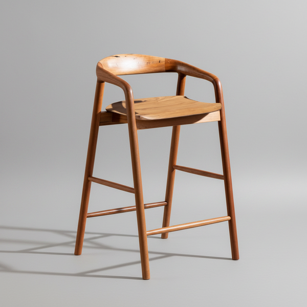 Santarino : Bar Stool Blackbutt Solid Seat