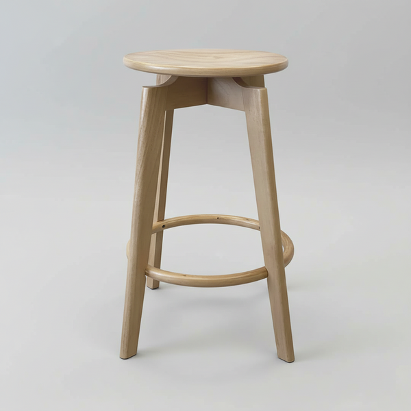 Sandown : Bar Stool Solid Seat Natural