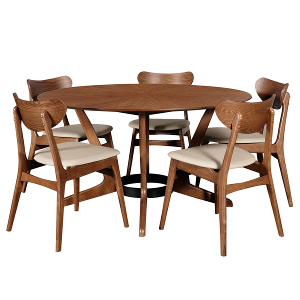 Starburst: Table with 5 Finland Chairs