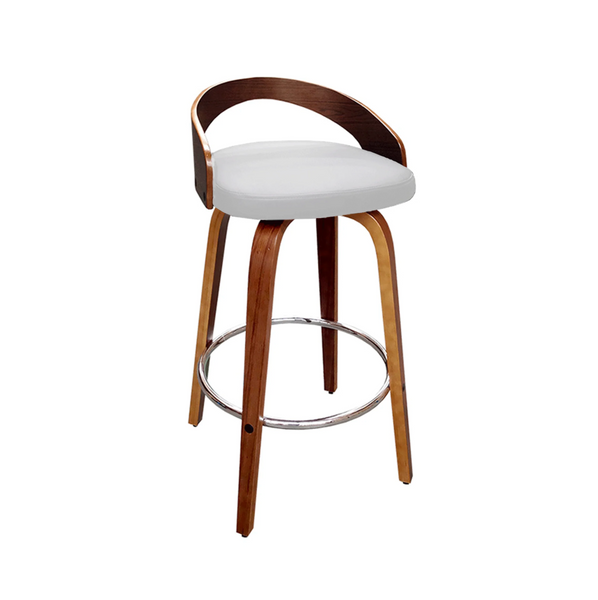 Cheetah : Bar Stool White Seat