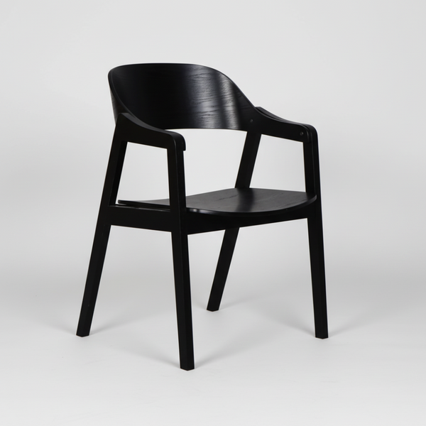 Norway : Dining Chair Solid Seat Black