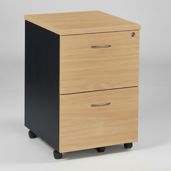 Ergo : Mobile Pedestals Beach / Iron Grey