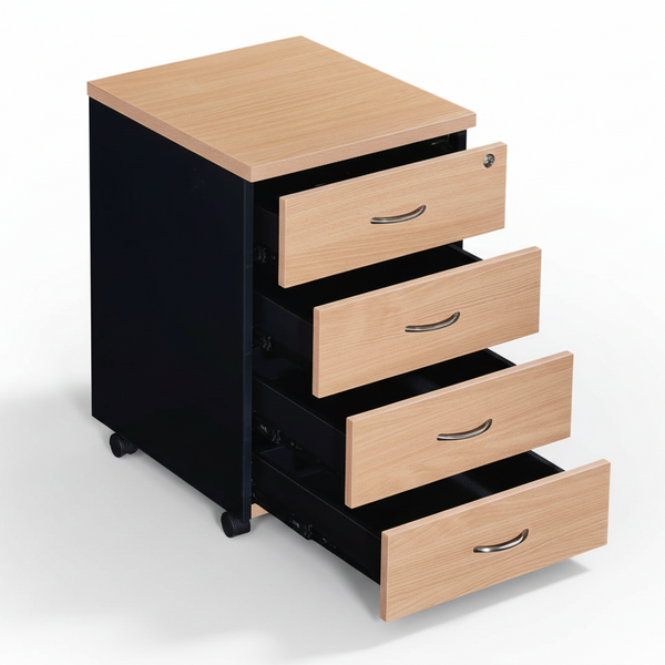 Ergo : Mobile Pedestals Beach / Iron Grey