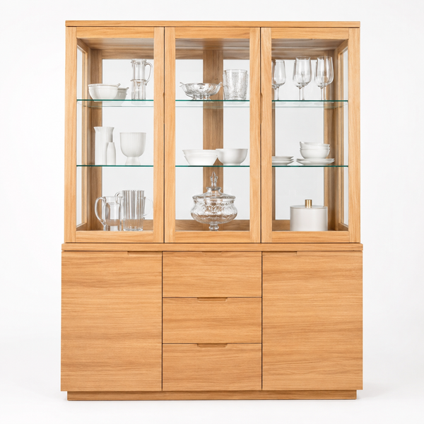 Shepparton : Buffet & Hutch Cabinet Messmate 1.5m