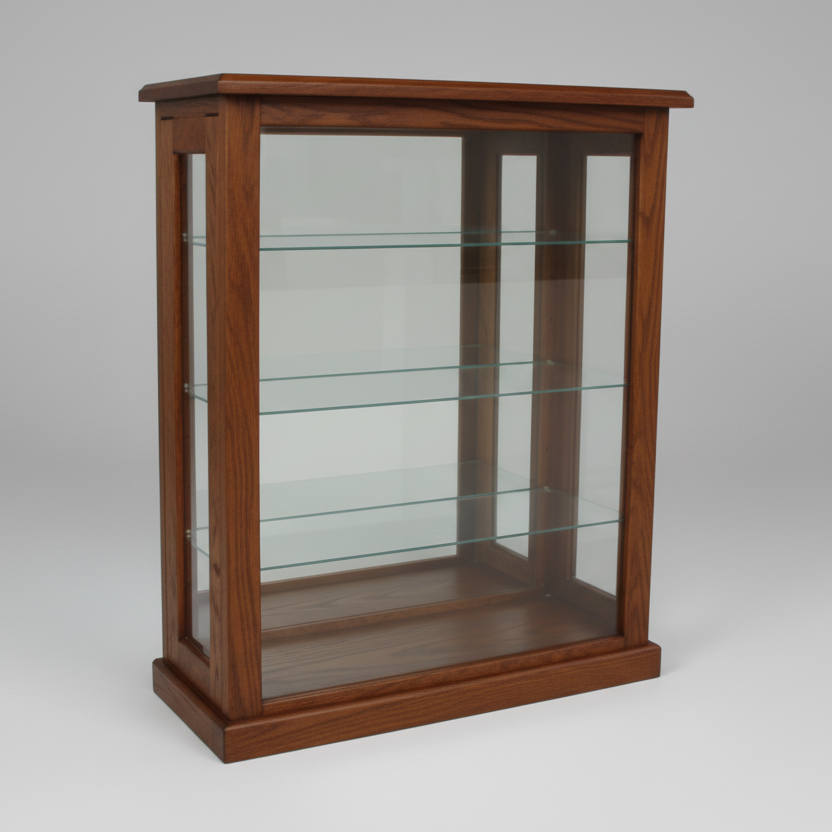 Sky : Half Display Cabinet Walnut