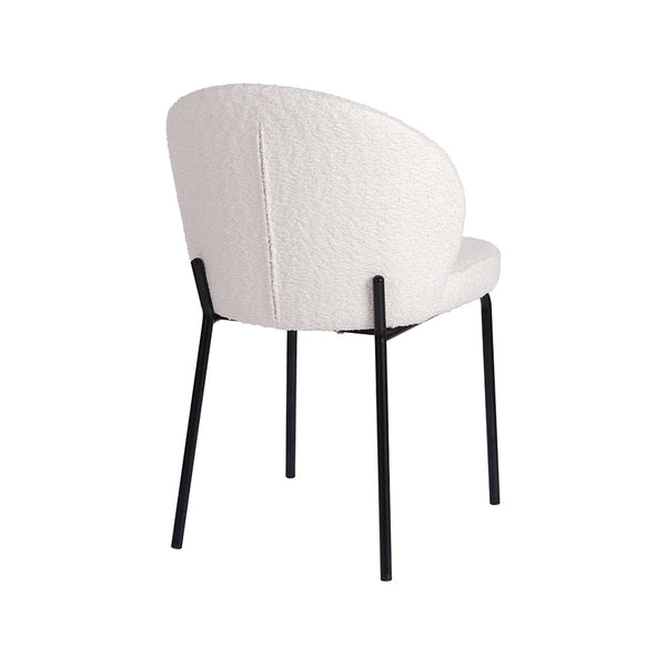 Sofia : Dining Chair Ivory Fabric